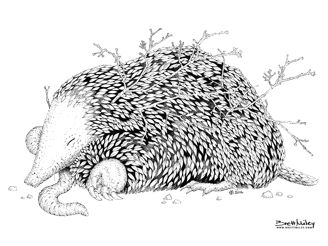 Leaf Mole Print - Brett Miley Art