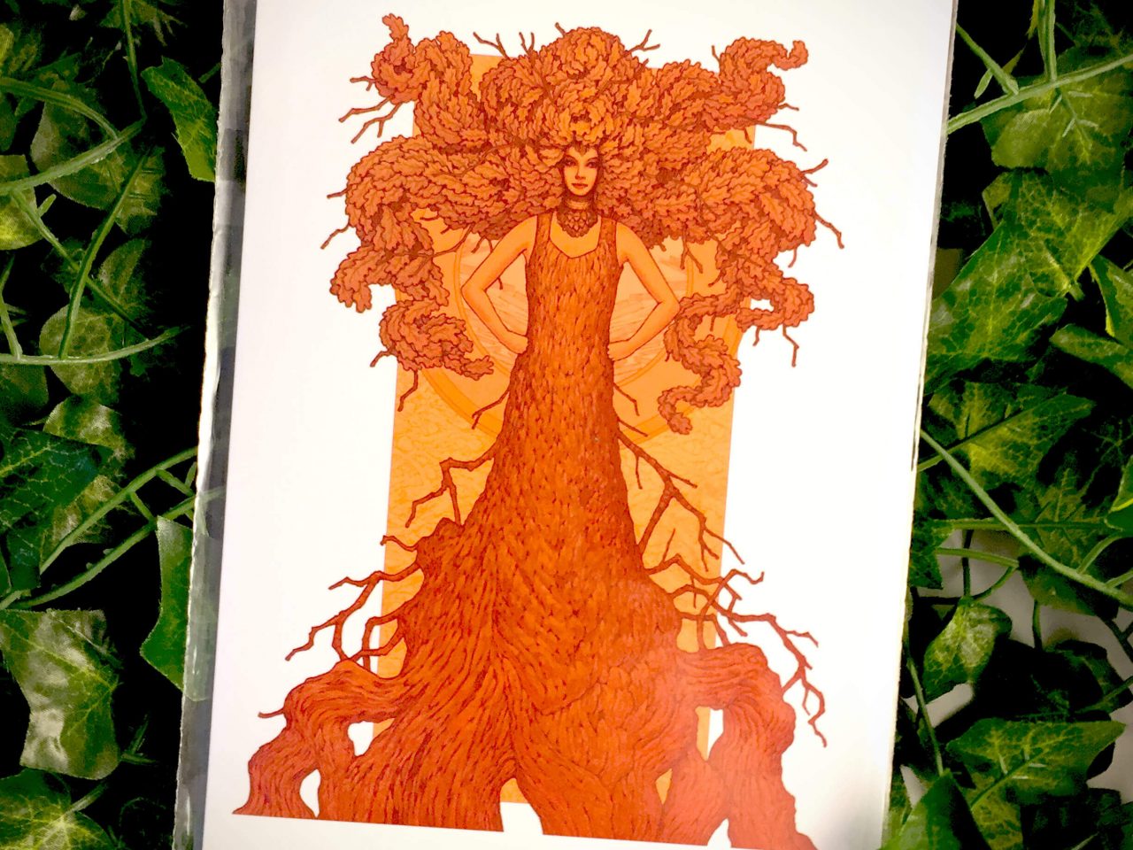 Robur the Oak of Strength and Wisdom Greetings Card - Brett Miley Art