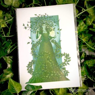 Vatica the Queen of Beeches Greetings Card - Brett Miley Art