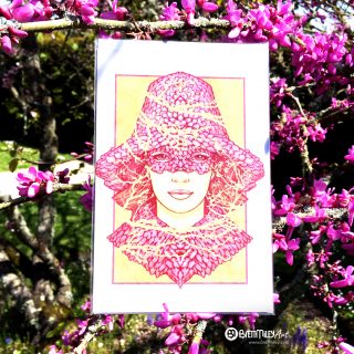 Blossom Bonnet Card - Brett Miley Art