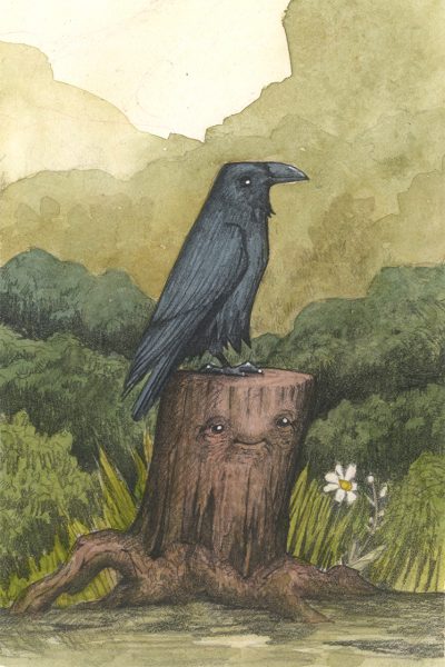 Crow On A Stump - Image 2