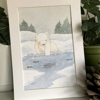 Fishing Polar Bear